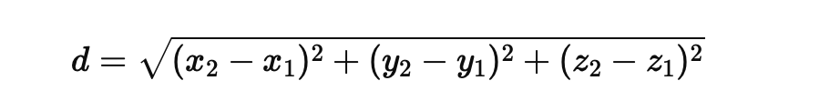 3D Distance Calculator